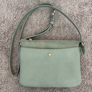 Green Leather Crossbody Bag
